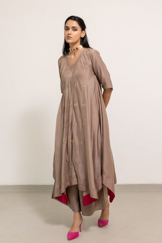 Navy Blue Cotton Punjabi Suit