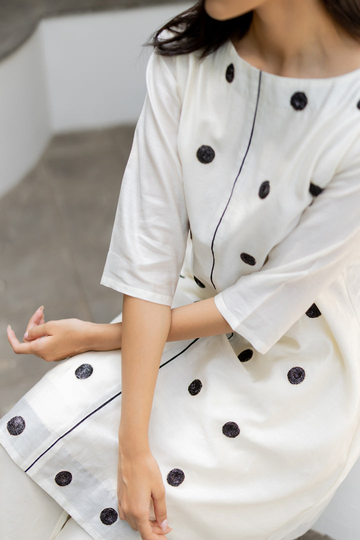 Orange Cotton Festival Suit - View 4