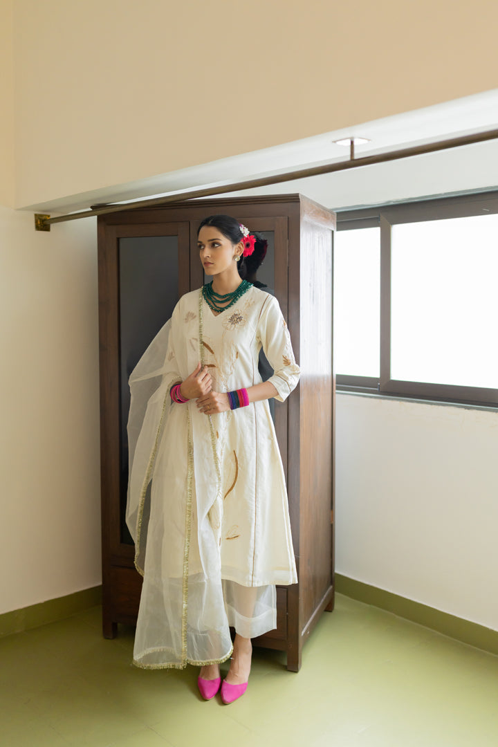 Pastel Pink Sharara Set - View 2